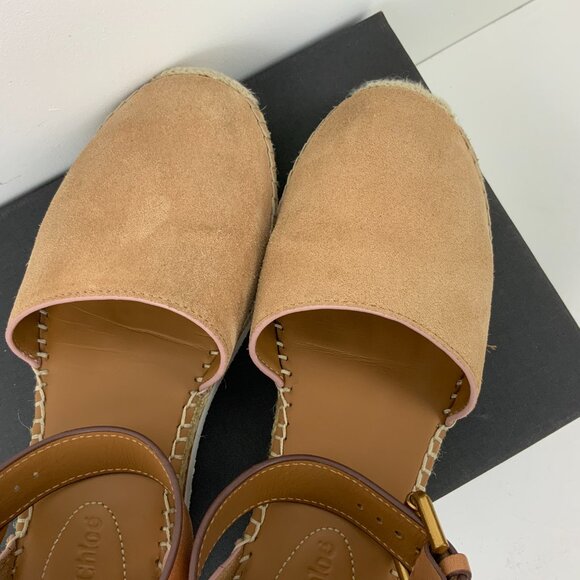 See By Chloe Tan Glyn Espadrilles Sandals Size 8 - Picture 5 of 16